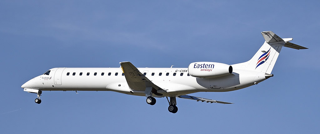 Embraer ERJ-145ER of Eastern Airways, Registration No. G-CISK